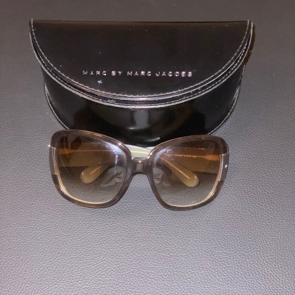 Marc by Marc Jacobs Turtle Shell oversized sunglasses